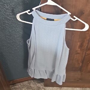 Sleeveless Light Blue Women's Top
